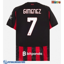 Fotballdrakt Herre AC Milan Santiago Gimenez #7 Hjemmedrakt 2025-26 Kortermet